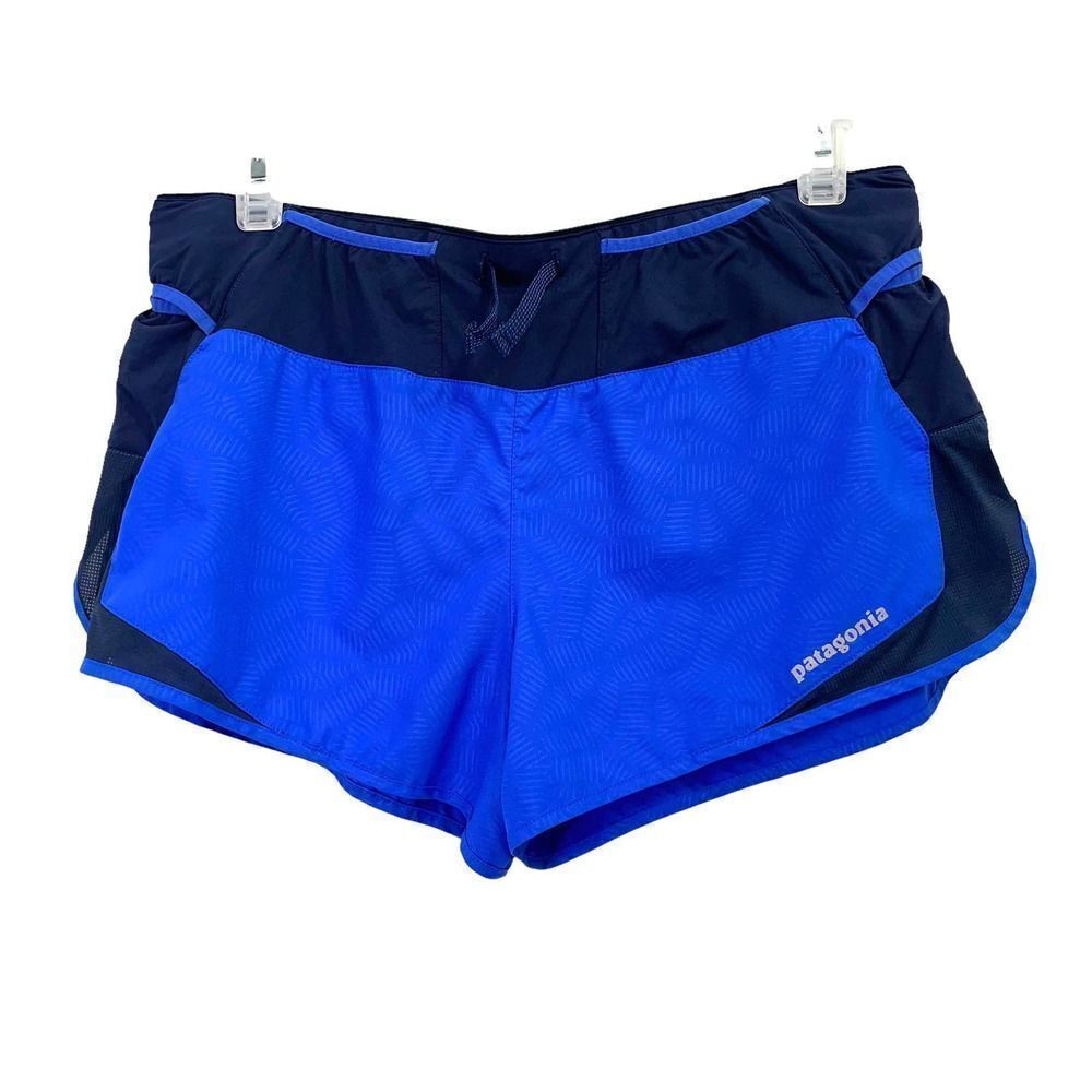 Patagonia Strider Pro Shorts Sz S Imperial Blue/Hexy‎